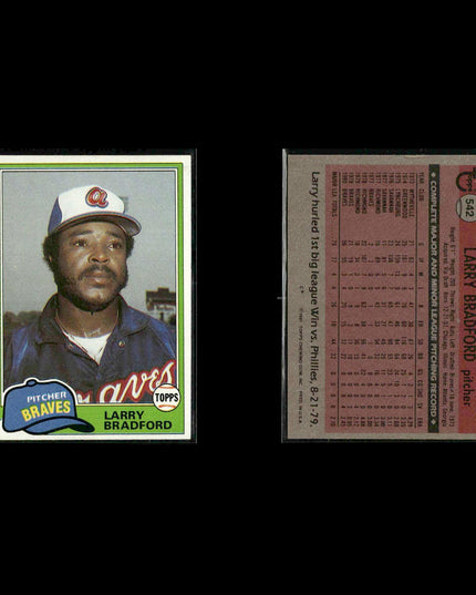 Atlanta Braves 1981 Topps Baseball 40-Card Lot Topps VG