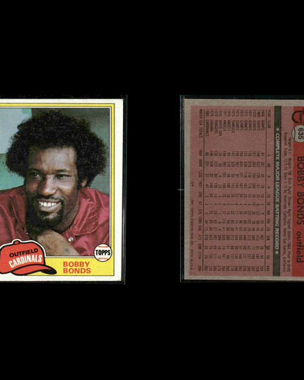 St. Louis Cardinals 1981 Topps Baseball 35-Card Lot Topps VG