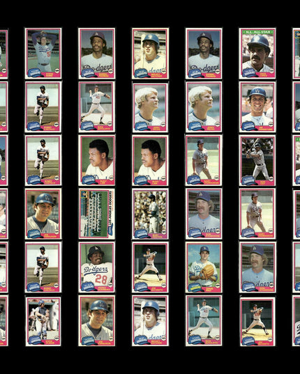 Los Angeles Dodgers 1981 Topps Baseball 42-Card Lot Topps VG