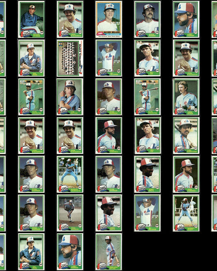 Montreal Expos 1981 Topps Baseball 46-Card Lot Topps VG