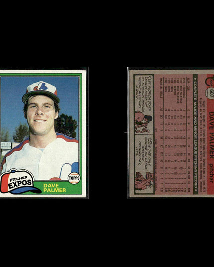 Montreal Expos 1981 Topps Baseball 46-Card Lot Topps VG
