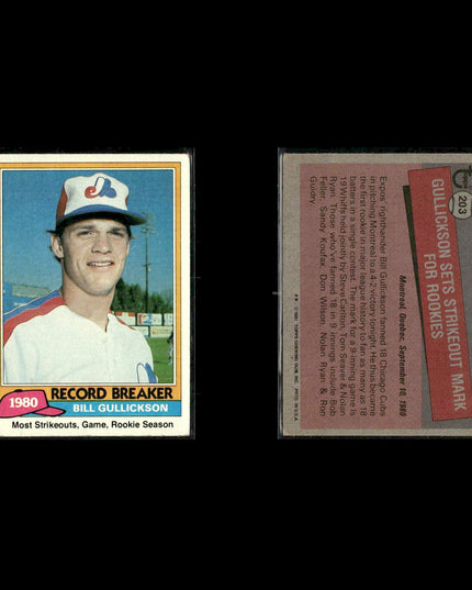 Montreal Expos 1981 Topps Baseball 46-Card Lot Topps VG