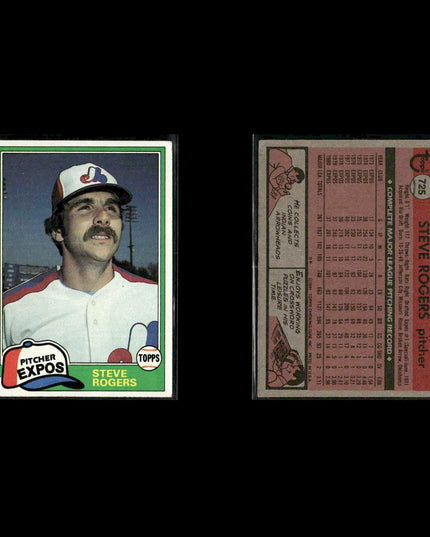 Montreal Expos 1981 Topps Baseball 46-Card Lot Topps VG
