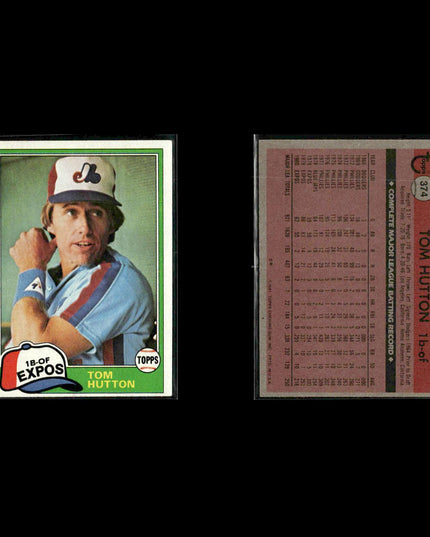 Montreal Expos 1981 Topps Baseball 46-Card Lot Topps VG