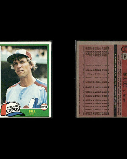 Montreal Expos 1981 Topps Baseball 46-Card Lot Topps VG