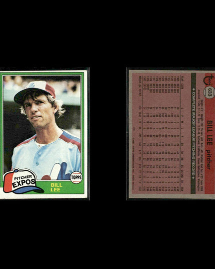 Montreal Expos 1981 Topps Baseball 46-Card Lot Topps VG