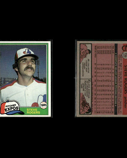 Montreal Expos 1981 Topps Baseball 46-Card Lot Topps VG