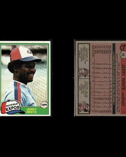Montreal Expos 1981 Topps Baseball 46-Card Lot Topps VG