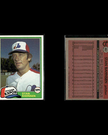 Montreal Expos 1981 Topps Baseball 46-Card Lot Topps VG