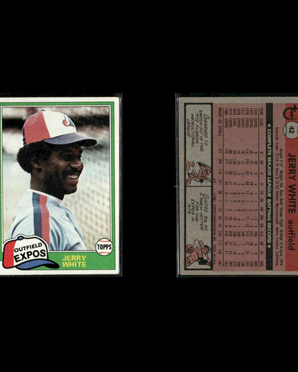 Montreal Expos 1981 Topps Baseball 46-Card Lot Topps VG