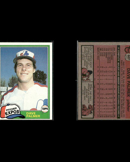 Montreal Expos 1981 Topps Baseball 46-Card Lot Topps VG