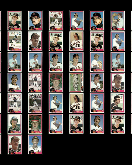San Francisco Giants 1981 Topps Baseball 51-Card Lot Topps VG