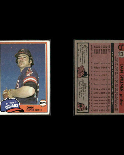 Cleveland Indians 1981 Topps Baseball 53-Card Lot Topps VG