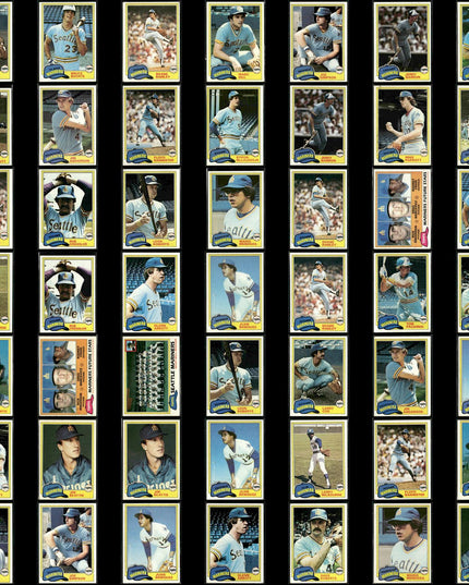Seattle Mariners 1981 Topps Baseball 49-Card Lot Topps VG