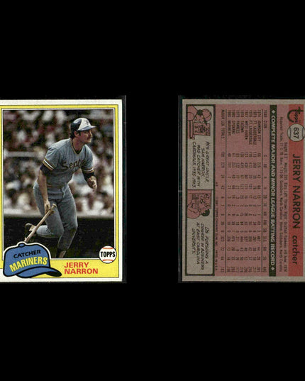 Seattle Mariners 1981 Topps Baseball 49-Card Lot Topps VG