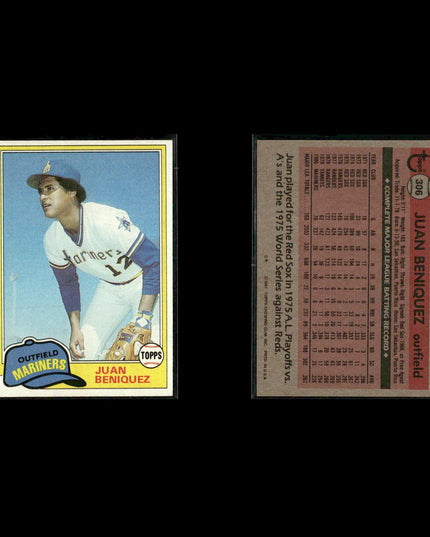 Seattle Mariners 1981 Topps Baseball 49-Card Lot Topps VG