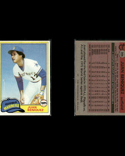 Seattle Mariners 1981 Topps Baseball 49-Card Lot Topps VG
