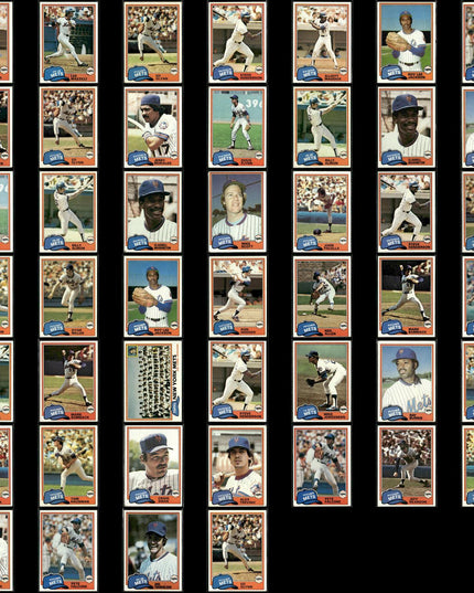 New York Mets 1981 Topps Baseball 46-Card Lot Topps VG