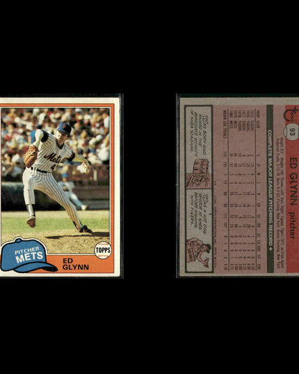 New York Mets 1981 Topps Baseball 46-Card Lot Topps VG