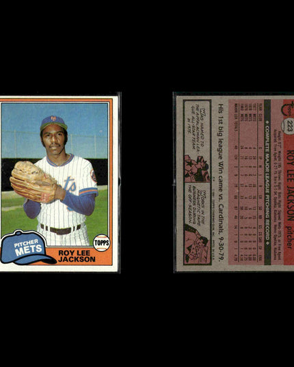 New York Mets 1981 Topps Baseball 46-Card Lot Topps VG