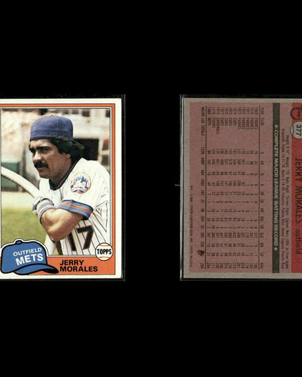 New York Mets 1981 Topps Baseball 46-Card Lot Topps VG