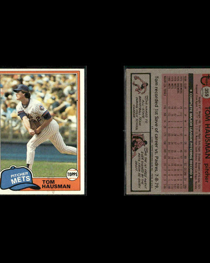 New York Mets 1981 Topps Baseball 46-Card Lot Topps VG