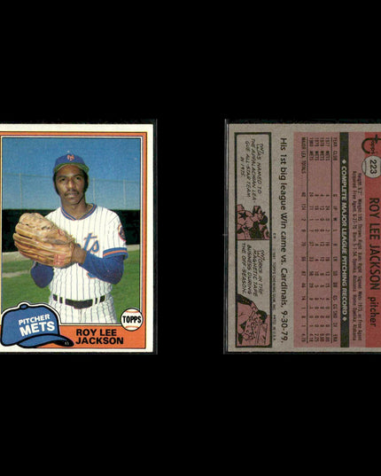 New York Mets 1981 Topps Baseball 46-Card Lot Topps VG