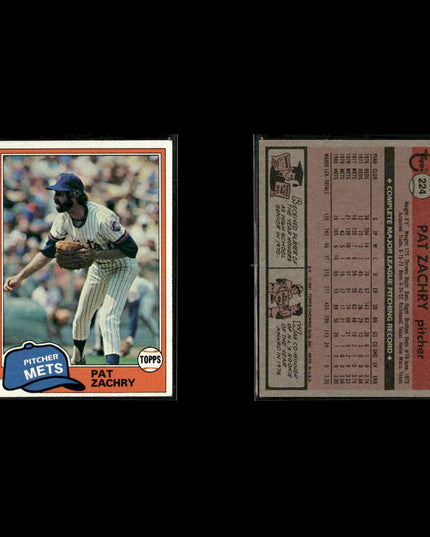 New York Mets 1981 Topps Baseball 46-Card Lot Topps VG