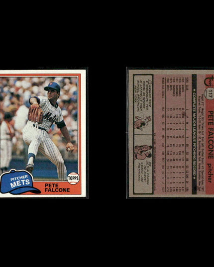 New York Mets 1981 Topps Baseball 46-Card Lot Topps VG