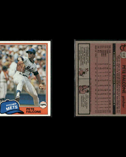 New York Mets 1981 Topps Baseball 46-Card Lot Topps VG