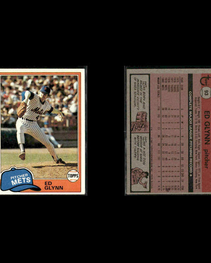New York Mets 1981 Topps Baseball 46-Card Lot Topps VG