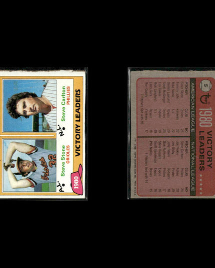 Philadelphia Phillies 1981 Topps Baseball 60-Card Lot Topps VG