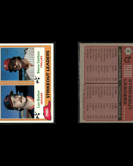Philadelphia Phillies 1981 Topps Baseball 60-Card Lot Topps VG