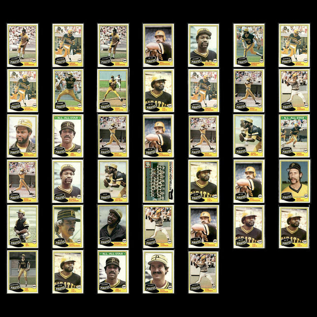 Pittsburgh Pirates 1981 Topps Baseball 40-Card Lot Topps VG