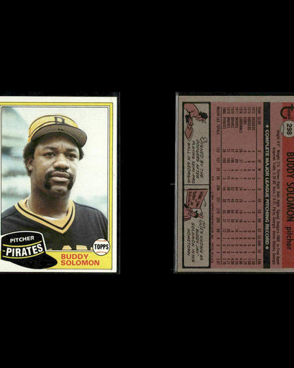 Pittsburgh Pirates 1981 Topps Baseball 40-Card Lot Topps VG