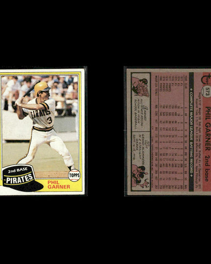 Pittsburgh Pirates 1981 Topps Baseball 40-Card Lot Topps VG