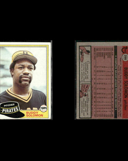 Pittsburgh Pirates 1981 Topps Baseball 40-Card Lot Topps VG