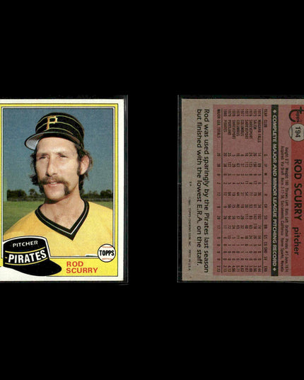 Pittsburgh Pirates 1981 Topps Baseball 40-Card Lot Topps VG