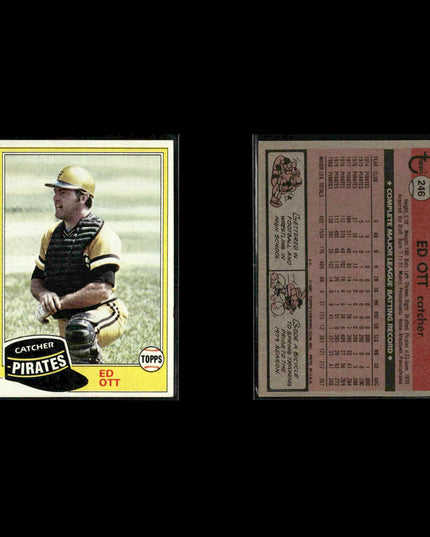 Pittsburgh Pirates 1981 Topps Baseball 40-Card Lot Topps VG
