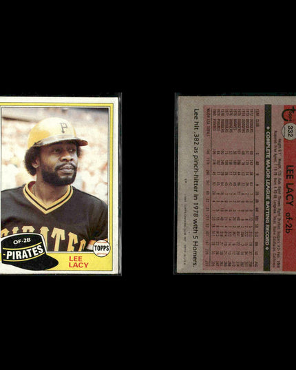 Pittsburgh Pirates 1981 Topps Baseball 40-Card Lot Topps VG