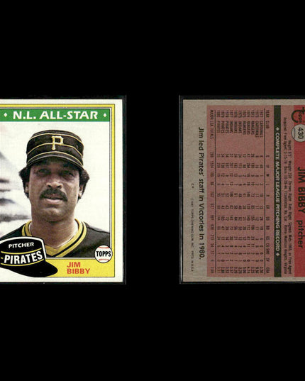 Pittsburgh Pirates 1981 Topps Baseball 40-Card Lot Topps VG