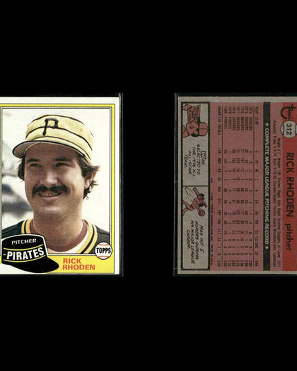Pittsburgh Pirates 1981 Topps Baseball 40-Card Lot Topps VG