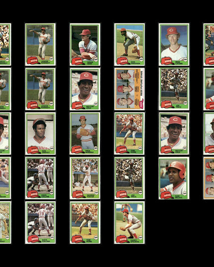 Cincinnati Reds 1981 Topps Baseball 28-Card Lot Topps VG