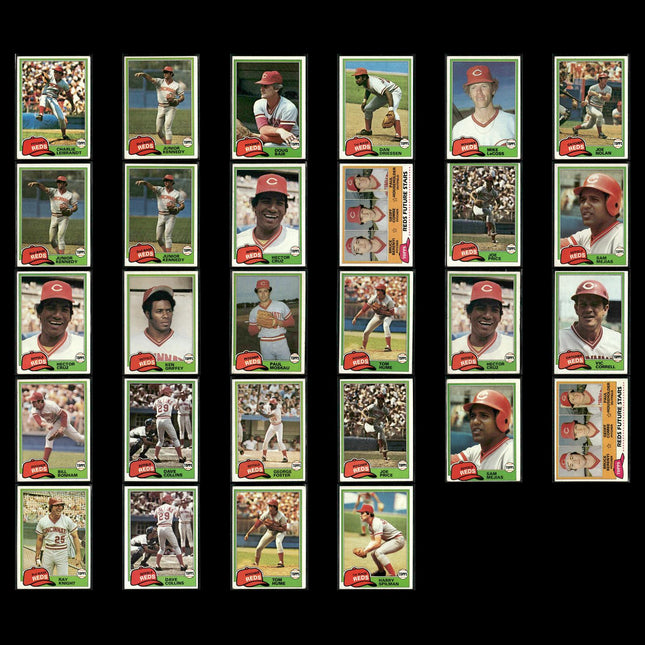 Cincinnati Reds 1981 Topps Baseball 28-Card Lot Topps VG