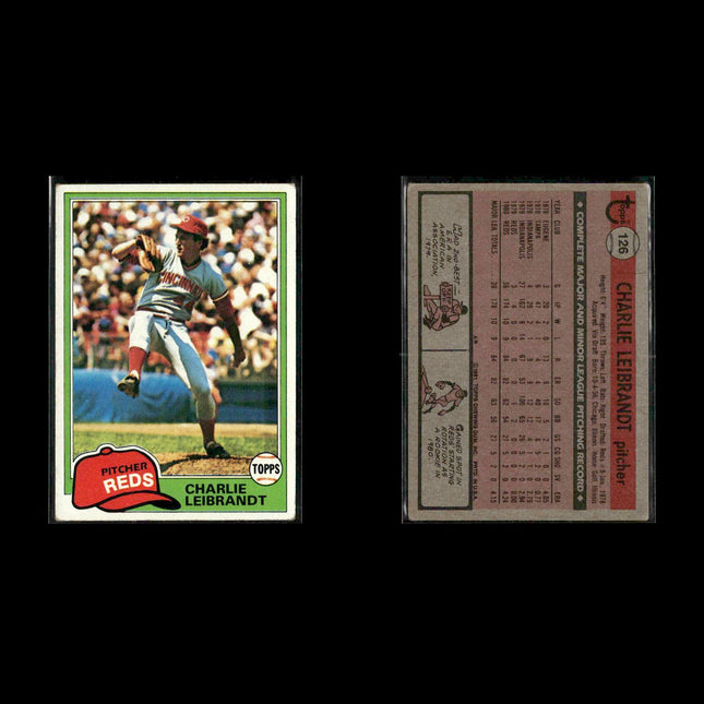 Cincinnati Reds 1981 Topps Baseball 28-Card Lot Topps VG