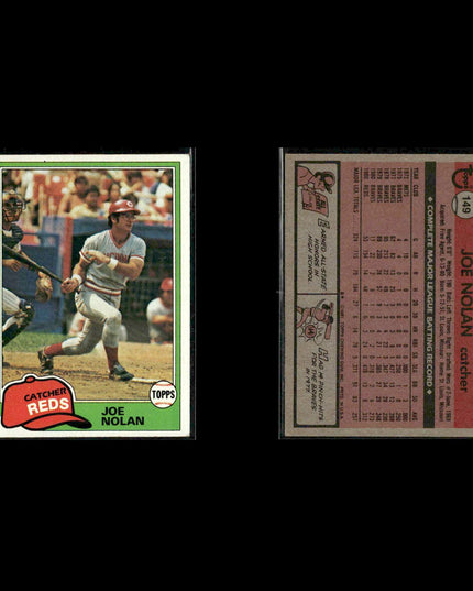 Cincinnati Reds 1981 Topps Baseball 28-Card Lot Topps VG