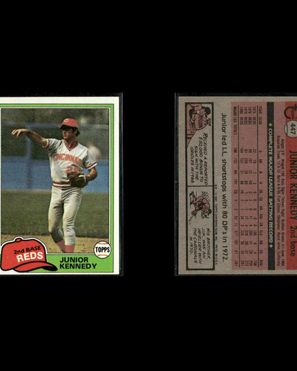 Cincinnati Reds 1981 Topps Baseball 28-Card Lot Topps VG