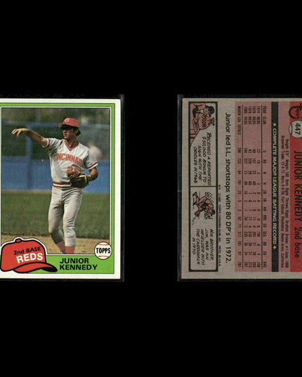 Cincinnati Reds 1981 Topps Baseball 28-Card Lot Topps VG