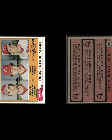 Cincinnati Reds 1981 Topps Baseball 28-Card Lot Topps VG