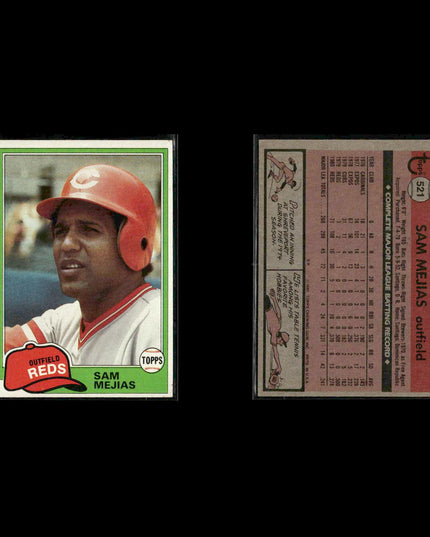 Cincinnati Reds 1981 Topps Baseball 28-Card Lot Topps VG